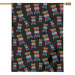 DNA Strands Pattern Print House Flag