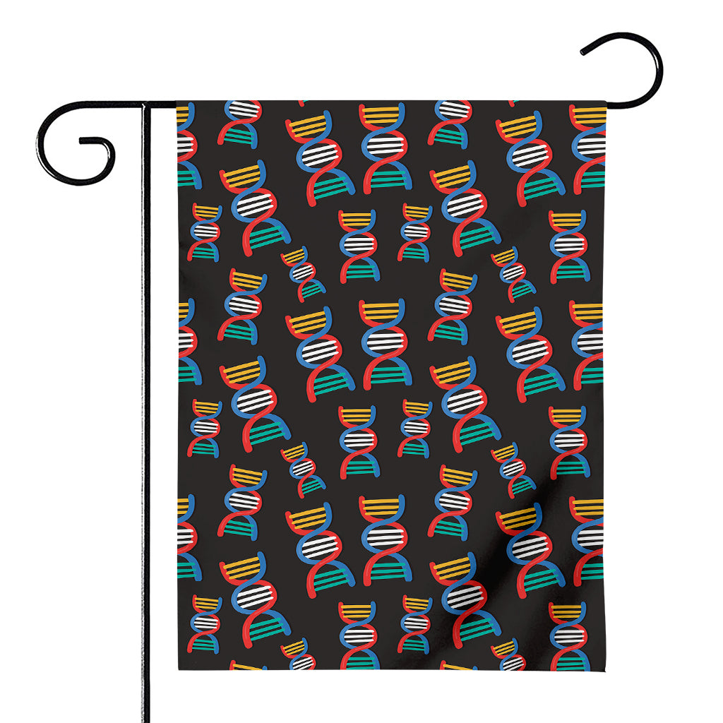 DNA Strands Pattern Print House Flag
