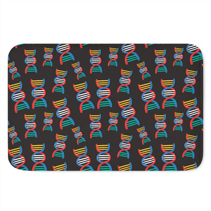 DNA Strands Pattern Print Indoor Door Mat