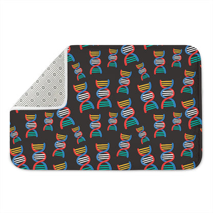 DNA Strands Pattern Print Indoor Door Mat