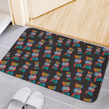 DNA Strands Pattern Print Indoor Door Mat