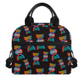DNA Strands Pattern Print Insulated Lunch Bag