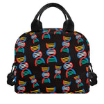 DNA Strands Pattern Print Insulated Lunch Bag