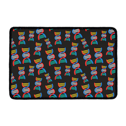 DNA Strands Pattern Print Kitchen Mat