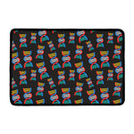 DNA Strands Pattern Print Kitchen Mat