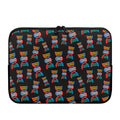 DNA Strands Pattern Print Laptop Sleeve