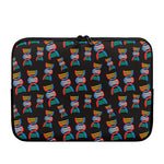 DNA Strands Pattern Print Laptop Sleeve