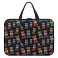 DNA Strands Pattern Print Laptop Sleeve With Handle
