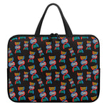 DNA Strands Pattern Print Laptop Sleeve With Handle