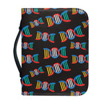DNA Strands Pattern Print Leather Bible Cover