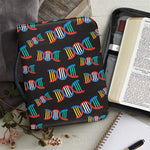 DNA Strands Pattern Print Leather Bible Cover