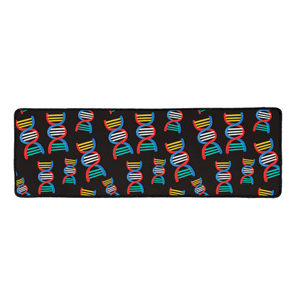 DNA Strands Pattern Print Long Kitchen Mat