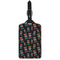 DNA Strands Pattern Print Luggage Tag