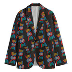 DNA Strands Pattern Print Men's Blazer