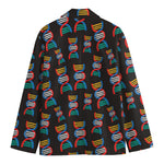 DNA Strands Pattern Print Men's Blazer