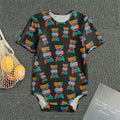DNA Strands Pattern Print Men's Bodysuit
