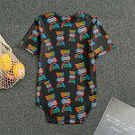 DNA Strands Pattern Print Men's Bodysuit