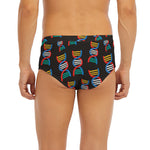 DNA Strands Pattern Print Men's Briefs