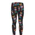 DNA Strands Pattern Print Men's Leggings