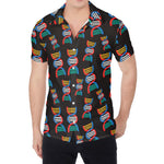 DNA Strands Pattern Print Men's Shirt