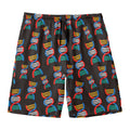 DNA Strands Pattern Print Men's Swim Trunks