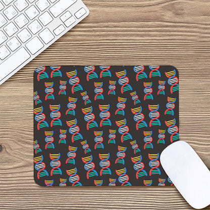 DNA Strands Pattern Print Mouse Pad