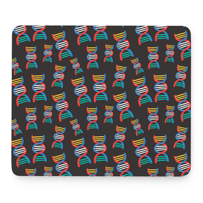DNA Strands Pattern Print Mouse Pad