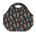 DNA Strands Pattern Print Neoprene Lunch Bag