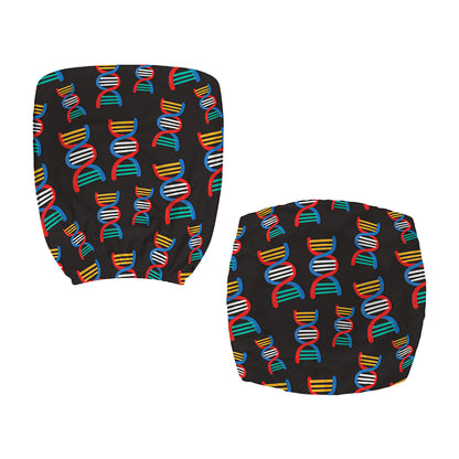 DNA Strands Pattern Print Office Chair Cover