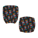 DNA Strands Pattern Print Office Chair Cover