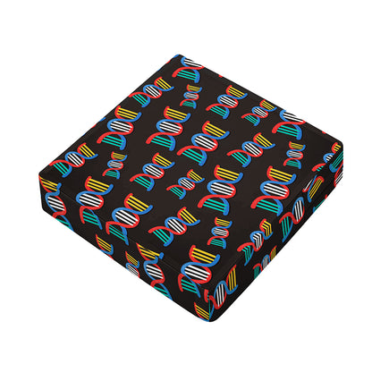 DNA Strands Pattern Print Outdoor Seat Cushion Cover