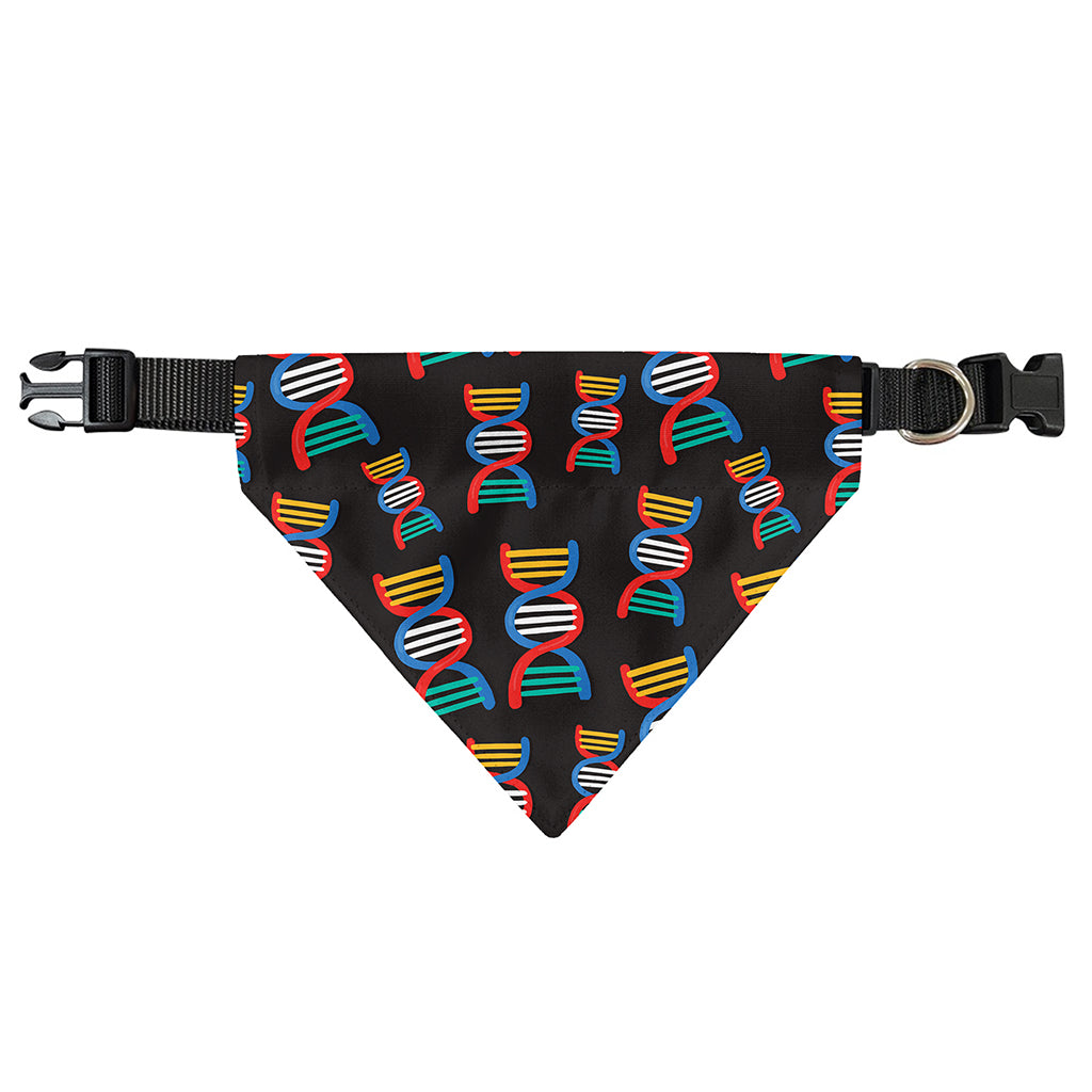 DNA Strands Pattern Print Over The Collar Dog Bandana