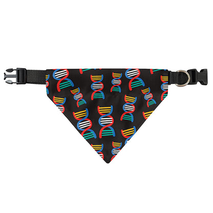 DNA Strands Pattern Print Over The Collar Dog Bandana