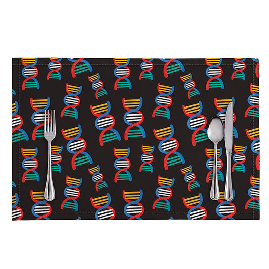 DNA Strands Pattern Print Placemat
