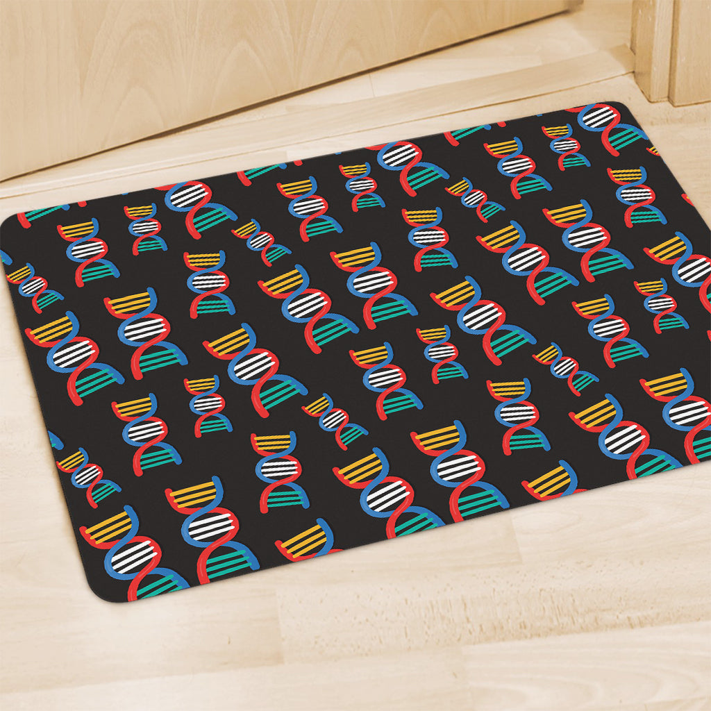 DNA Strands Pattern Print Polyester Doormat