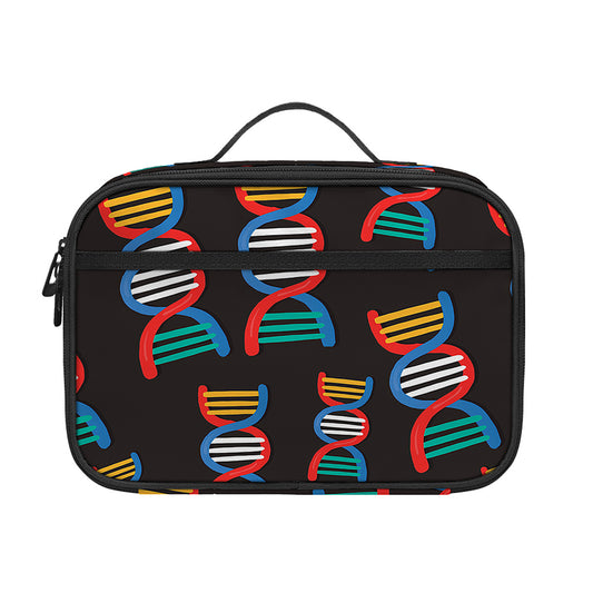 DNA Strands Pattern Print Portable Lunch Bag
