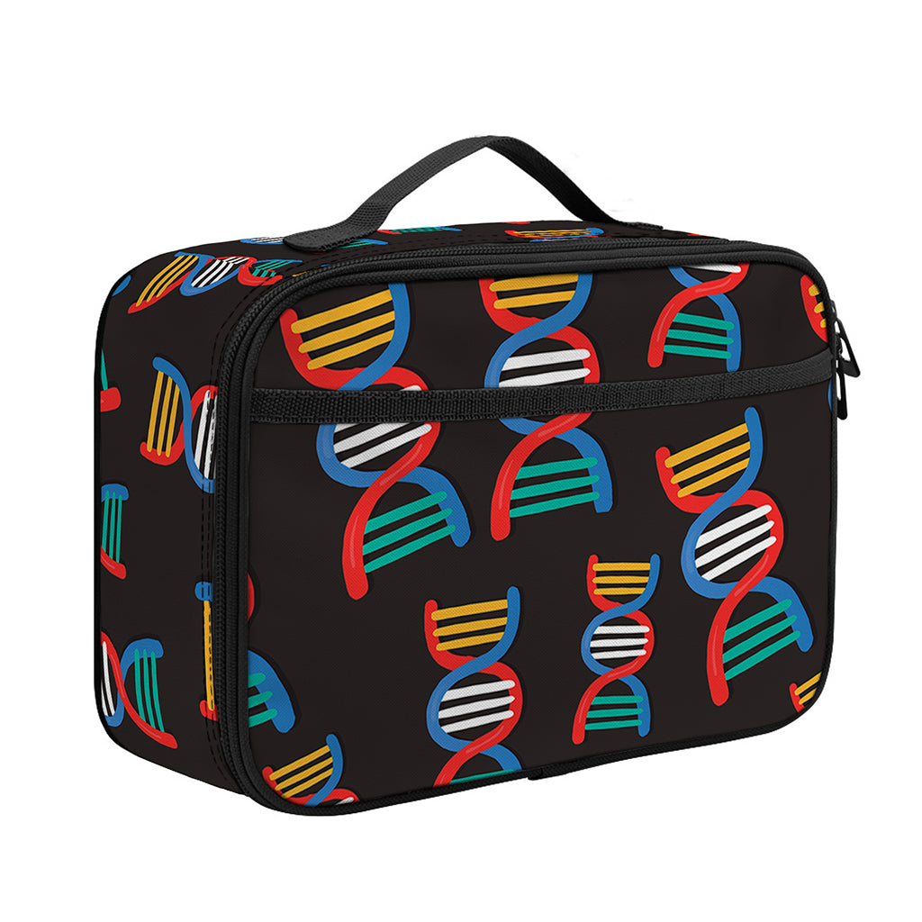 DNA Strands Pattern Print Portable Lunch Bag