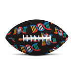 DNA Strands Pattern Print Rugby Ball