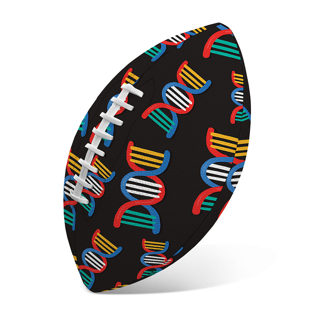 DNA Strands Pattern Print Rugby Ball