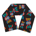 DNA Strands Pattern Print Scarf