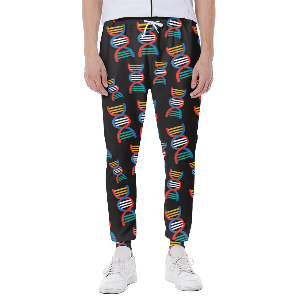 DNA Strands Pattern Print Scuba Joggers