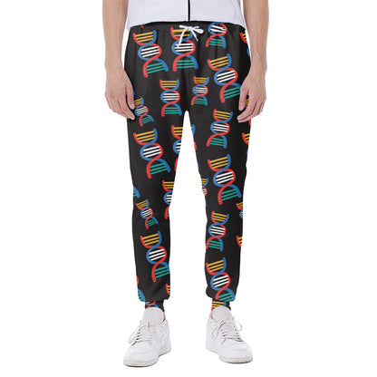 DNA Strands Pattern Print Scuba Joggers