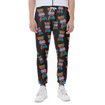 DNA Strands Pattern Print Scuba Joggers