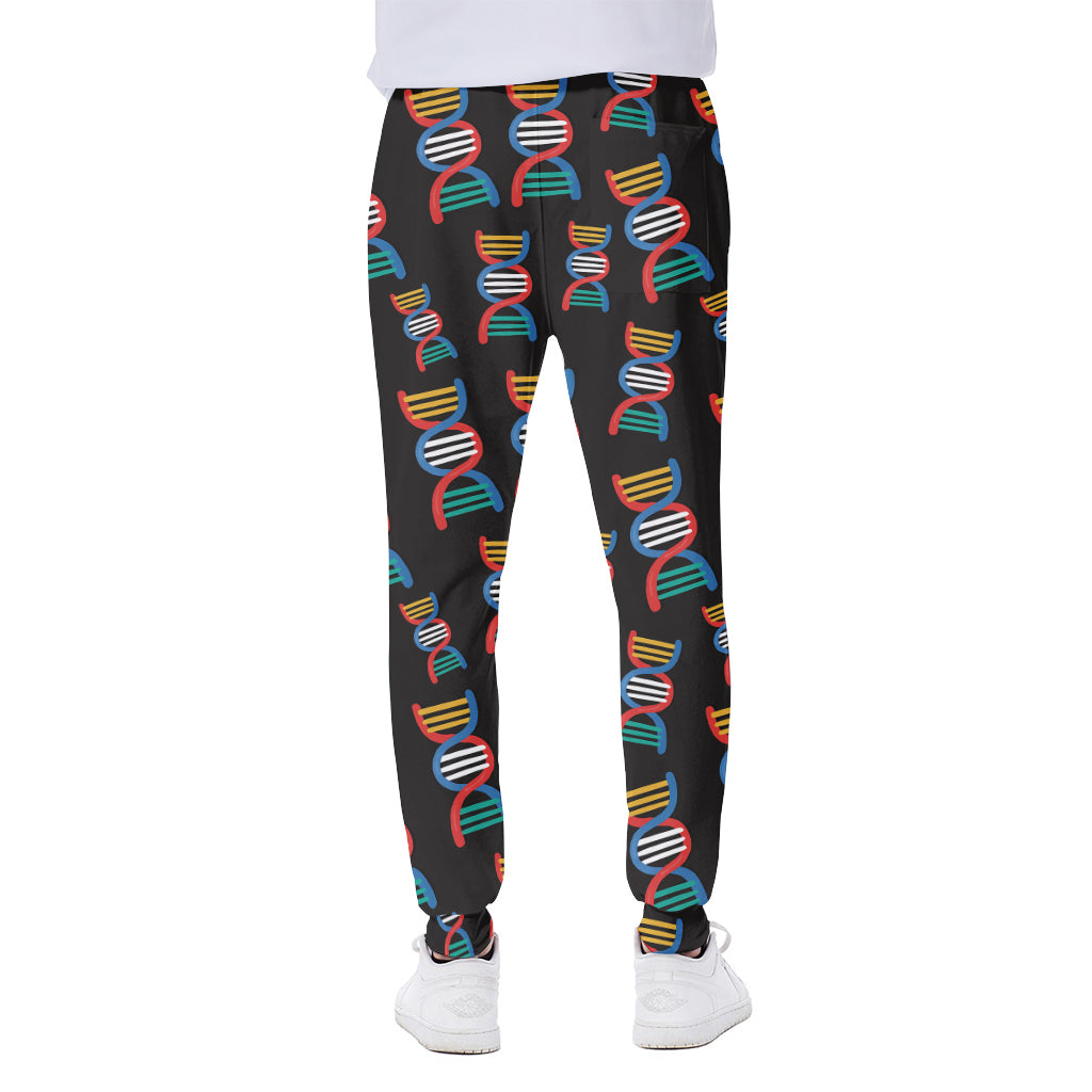 DNA Strands Pattern Print Scuba Joggers