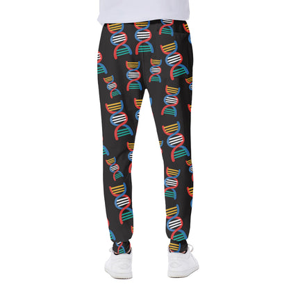 DNA Strands Pattern Print Scuba Joggers