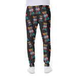 DNA Strands Pattern Print Scuba Joggers