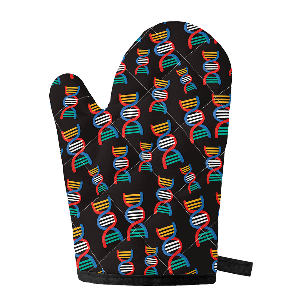 DNA Strands Pattern Print Single Oven Mitt