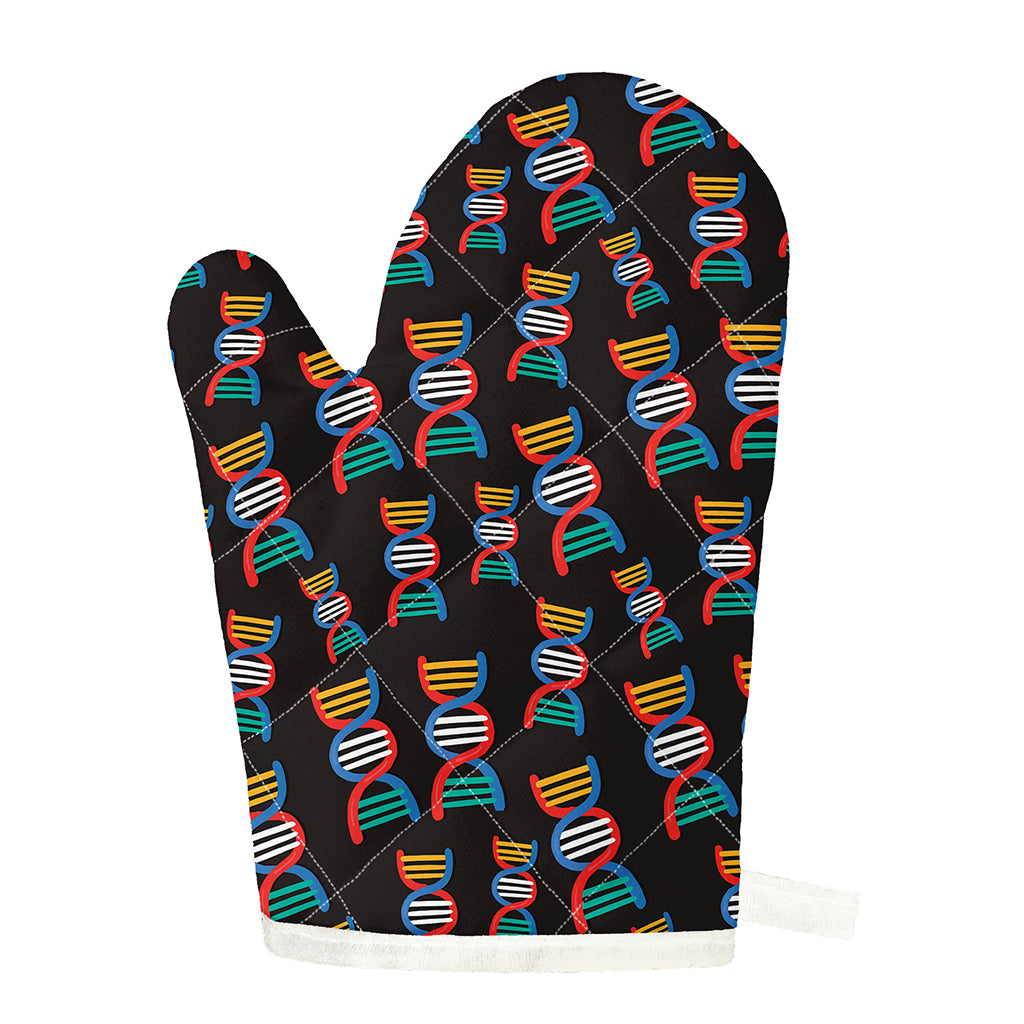 DNA Strands Pattern Print Single Oven Mitt