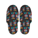 DNA Strands Pattern Print Slippers