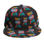 DNA Strands Pattern Print Snapback Cap
